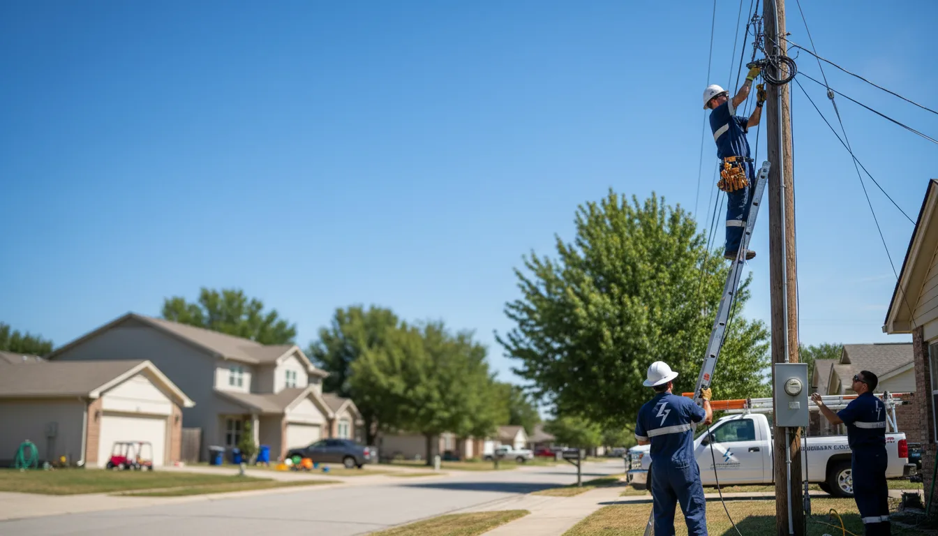 Residential electrician providing installation services in Hyde, PA